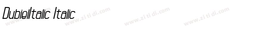 DubielItalic Italic字体转换